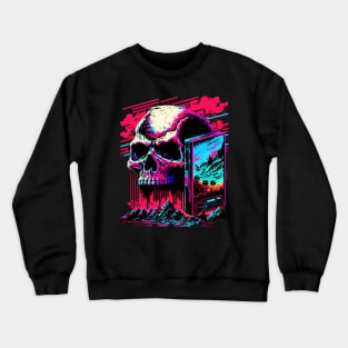 Synthwave Skull Crewneck Sweatshirt